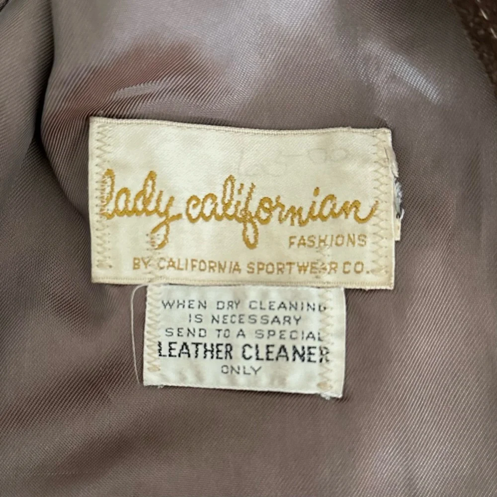 Vintage 60s Lady Californian Brown Suede Western Jacket - Picture 4 of 14